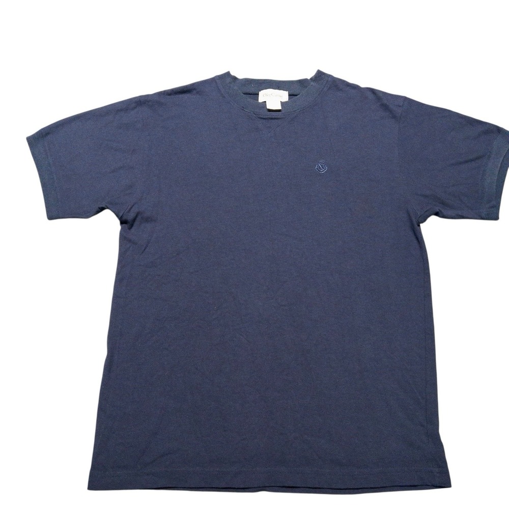 Oleg Cassini‎ Mens Small 100% Cotton Navy T-Shirt